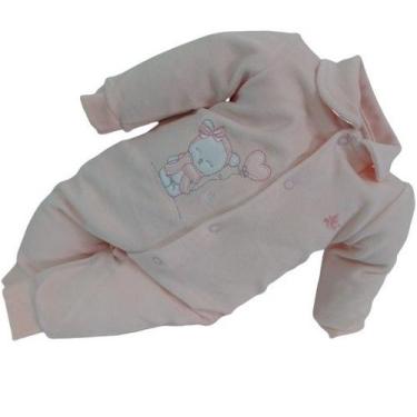 Imagem de Macacão Plush Luxo Longo Bebê Menina Letut Paraiso Rf 12742 - Letut / 
