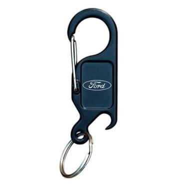 Imagem de Chaveiro Para Ford Mosquetão Abridor Preto Fosco - H - LUALKI STORE LA