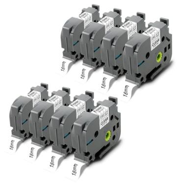 Imagem de Pristar Fita de etiqueta de substituição compatível para TZE-141 TZe141 TZ141 Fita laminada padrão preta em transparente 18 mm 0,7 polegadas TZE Tape 3/4 polegada Trabalho com Brother PT-D400 PT-D600