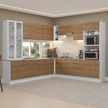 Imagem de Armário de Cozinha Completa 549cm Branco/rustic Stella Madesa 01