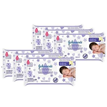 Imagem de Kit Lenços Umedecidos Johnson's Baby Hora do Sono com 48 unidades com 6 packs