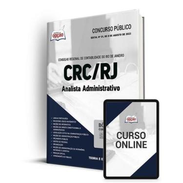 Imagem de Apostila CRC-RJ - Analista Administrativo - Apostilas Opção