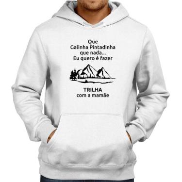 Imagem de Moletom Trilha com a mamãe Trekking - Foca na Moda, Branco, P