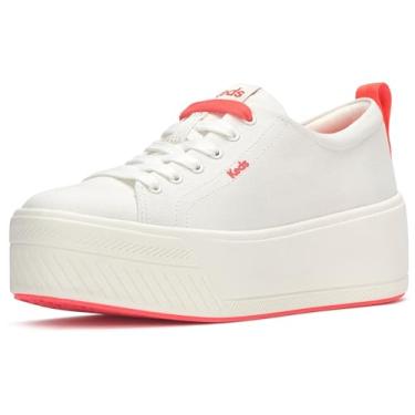 Imagem de Keds Tênis feminino Skyler com cadarço, Sola branca neve/coral, 38