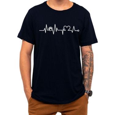 Imagem de Camiseta Pet Love Cachorro Gato Amor Coração Presente Natal