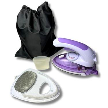 Imagem de Mini Ferro Steamer de Viagem à Vapor 2 em 1 Bivolt Passar Roupa - LANM