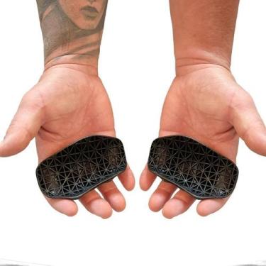 Imagem de Par de Luvas Hands Grip Tala para Academia Confortável Meio dos Dedos 