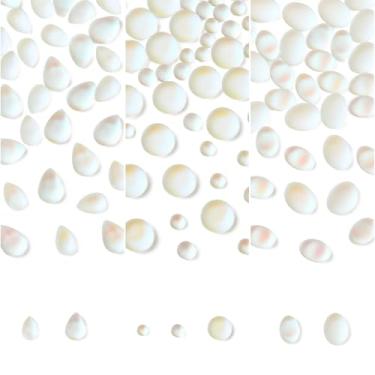 Imagem de Stiesy 140 peças, 7 estilos, vidro, cor azul, lágrima, mate, veludo, arte para unhas, efeito de clareamento, oval, gota, meio redondo, contas de geleca para decoração de unhas, scrapbook, joias,