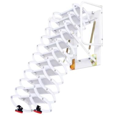 Imagem de Escada de aço laminado frio espessado na escada de parede montada na escada Montada Estrutura de dobramento