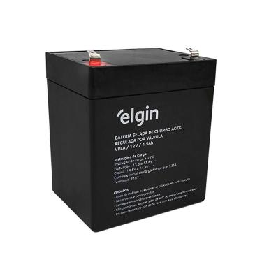 Imagem de Bateria Selada Elgin, p/ Nobreak, Vrla, 12v 4.5ah - 82312