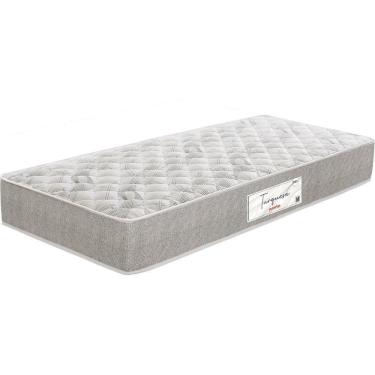 Imagem de Colchão Espuma Solteiro 14x88x188 Cm Cinza/Branco