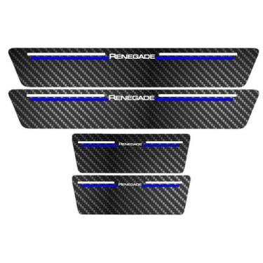 Imagem de Kit Soleira Protetora Porta Premium Blue Carbono - Renegade - Jhow Ade