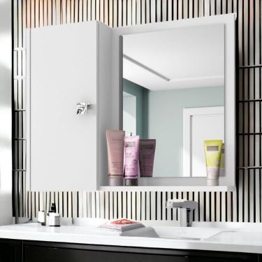 Imagem de Espelheira e Armário Gênova Branco Bechara