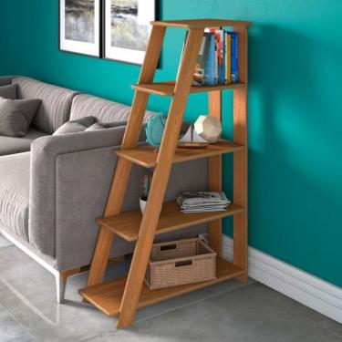 Imagem de Estante Artany Star Com 5 Prateleiras Freijó