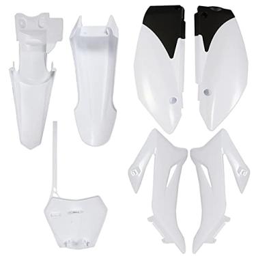 Imagem de munirater Kit De Carenagem Plástico Para Para-Lama Reposição Ttr110 2008-2015 Pit Bike Dirt Preto E Branco
