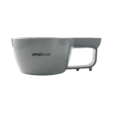 Imagem de Tigela De Barbear De Plástico Azul Escuro Para Homens Com Pincel De Ba