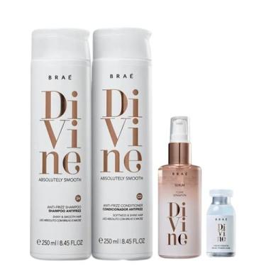 Imagem de Kit Braé Divine - Shampoo 250ml + Condicionador 250ml + Sérum 60ml + A