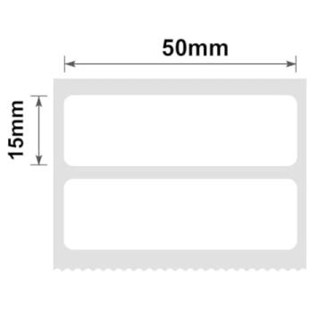 Imagem de Etiqueta Térmica Niimbot 50x15mm Dupla – 460 Etiquetas Adesivas por Rolo, Papel Térmico Direto, Compatível com Impressoras Portáteis