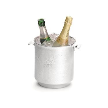 Imagem de Balde Para Garrafas e Gelo Aço Inox 4,5L Bar Forma Bebidas