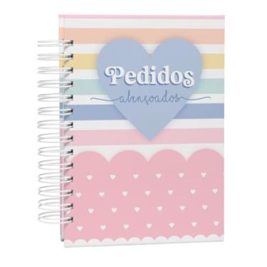 Imagem de Caderno de Pedidos Abençoados – Controle de Vendas, Metas e Planejamento, Capa Dura Holográfica, 212 páginas, Papel 90gr, Tam. A5 (15x21cm)