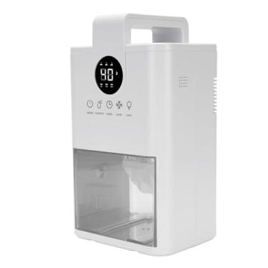 Imagem de Asixxsix Pequeno Desumidificador, 1L Tanque de água Controle de Umidade Automático 7 Cores LED Night Light Com Temporizador 6H 12H 24H, Desumidificador Portátil para Armário (Plugue nos EUA)