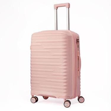 Imagem de Mala de Viagem Média 24 Polegadas, Modelo PP033 - Luggage, Rosa claro