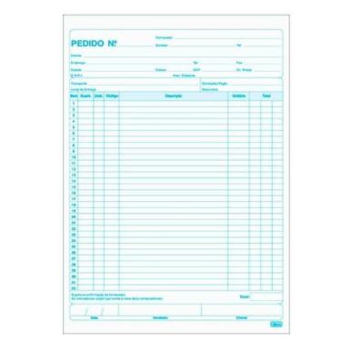 Imagem de Talão De Pedido 1/18 Médio 1 Via - 50 Folhas TILIBRA