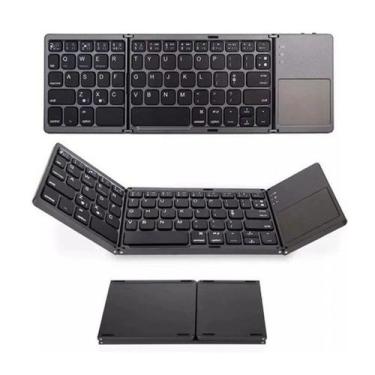 Imagem de Mini Teclado Dobrável Bluetooth Touchpad Pc Notebook Tablet - BDNET