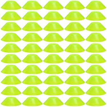 Imagem de wlilupah 50 peças mini cones de futebol para esportes agilidade disco cones treinamento de futebol para exercícios de agilidade esportes futebol basquete futebol basquete exercícios (verde)