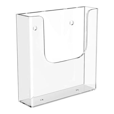 Imagem de YWMJZEU Porta-brochuras de Acrílico, Porta-literatura, Sem Furadeiras, Versátil, Moderno, Suporte para Folhetos, Organizador de Parede, Cartão de Reunião, A5