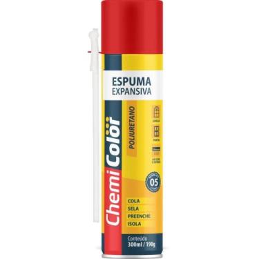 Imagem de Espuma Expansiva Chemicolor PU Amarelo 300ML - Baston