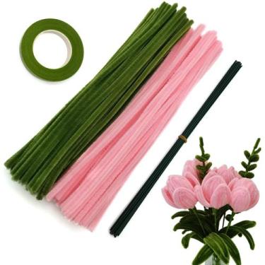 Imagem de Conjunto de limpadores de cachimbo Clamecy Pink Olivegreen 200 unidade