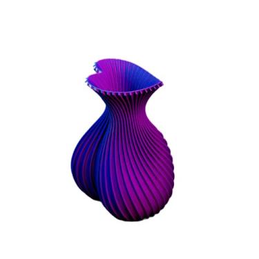 Imagem de Vaso Coração Roxo 15cm | Mini Vaso Decorativo em 3D para Suculentas e Presentes