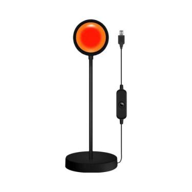 Imagem de Luz Noturna LED RGB Com Efeito De Arco-íris, Lâmpada USB Com Efeito De