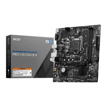 Imagem de Placa Mãe MSI Pro H510M-B II (LGA 1200 - DDR4 2933) - Chipset Intel H510M - USB 3.2 - Slot M.2  MATX