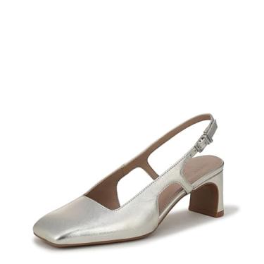 Imagem de Naturalizer Carmen escarpim feminino, Couro prateado, 8.5 Wide