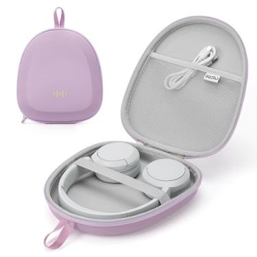 Imagem de Capa de fone de ouvido rígida superfina para Sony/JBL/Bose/Soundcore Anker/BERIBES KVIDIO TOZO JLab Bolsa organizadora de viagem portátil universal (roxa)