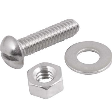 Imagem de Parafuso Máquina.inox 1/4"x2"rd+po+ar Com 4 Vonder