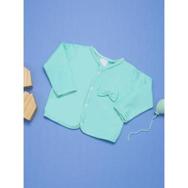 Imagem de Casaquinho Infantil com Laço Malha Algodão Macia Perfeito para Uso Diá