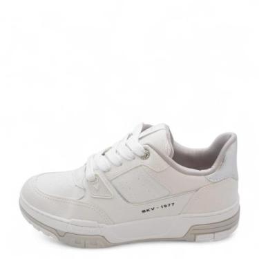 Imagem de Tênis Feminino Via Marte REF: 218-009-07 FLOATHER-NAPA-TELA, Branco, 3