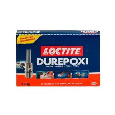 Imagem de Durepoxi Massa Adesivo 250g Metal Vidro Pedras Cor Cinza - HENKEL