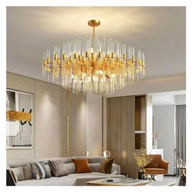 Imagem de XFNVXC Decoração de casa moderna luzes LED lustre iluminação de sala de estar lustre de LED lustre de restaurante iluminação interna, moderno