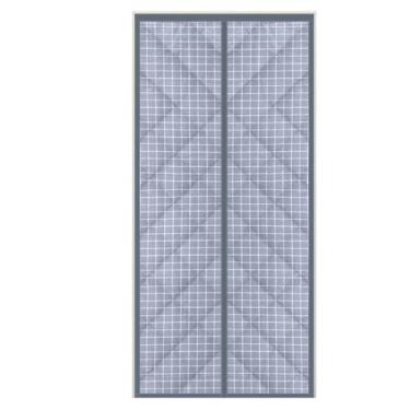 Imagem de Cortina de porta com isolamento térmico magnético portas francesas cortina de porta com isolamento pesado insonorizado, cobertura térmica magnética tela de algodão corredores cortina