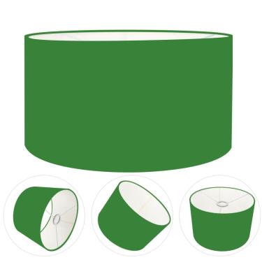 Imagem de Cúpula Abajur Cilíndrica Cp-7023 Ø50x21cm Verde Folha