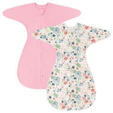 Imagem de Saco de dormir para bebês ZIGJOY Shark-Fin Transition Swaddle rosa