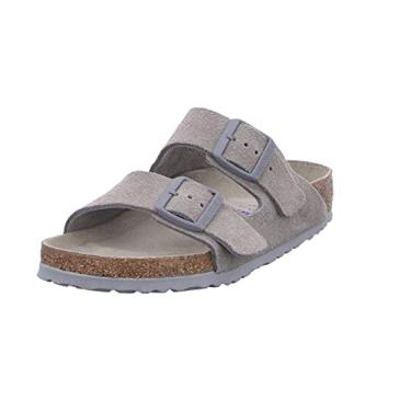 Imagem de Birkenstock Couro cinza Bend 39 N EU 8-8,5 estreito feminino 6-6,5 estreito masculino
