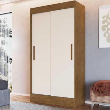Imagem de Guarda-Roupa 2 Portas Milano Cr4143 Nogueira/Off White - MULTIMOVEIS