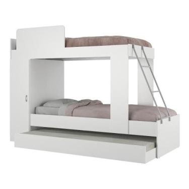 Imagem de Treliche Com Colchão Incluso 1 Porta Havana Multimóveis Branco - MULTI