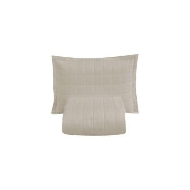 Imagem de Kit Cobre Leito Matelado Dupla Face Soft 2 Peças Solteiro 100% Poliéster - Areia