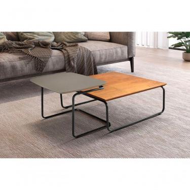 Imagem de Conjunto Mesa De Centro Kairos Larflex Cor:concreto
